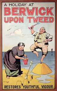 A Holiday at Berwick Restores Youthful Vigour, tourism poster